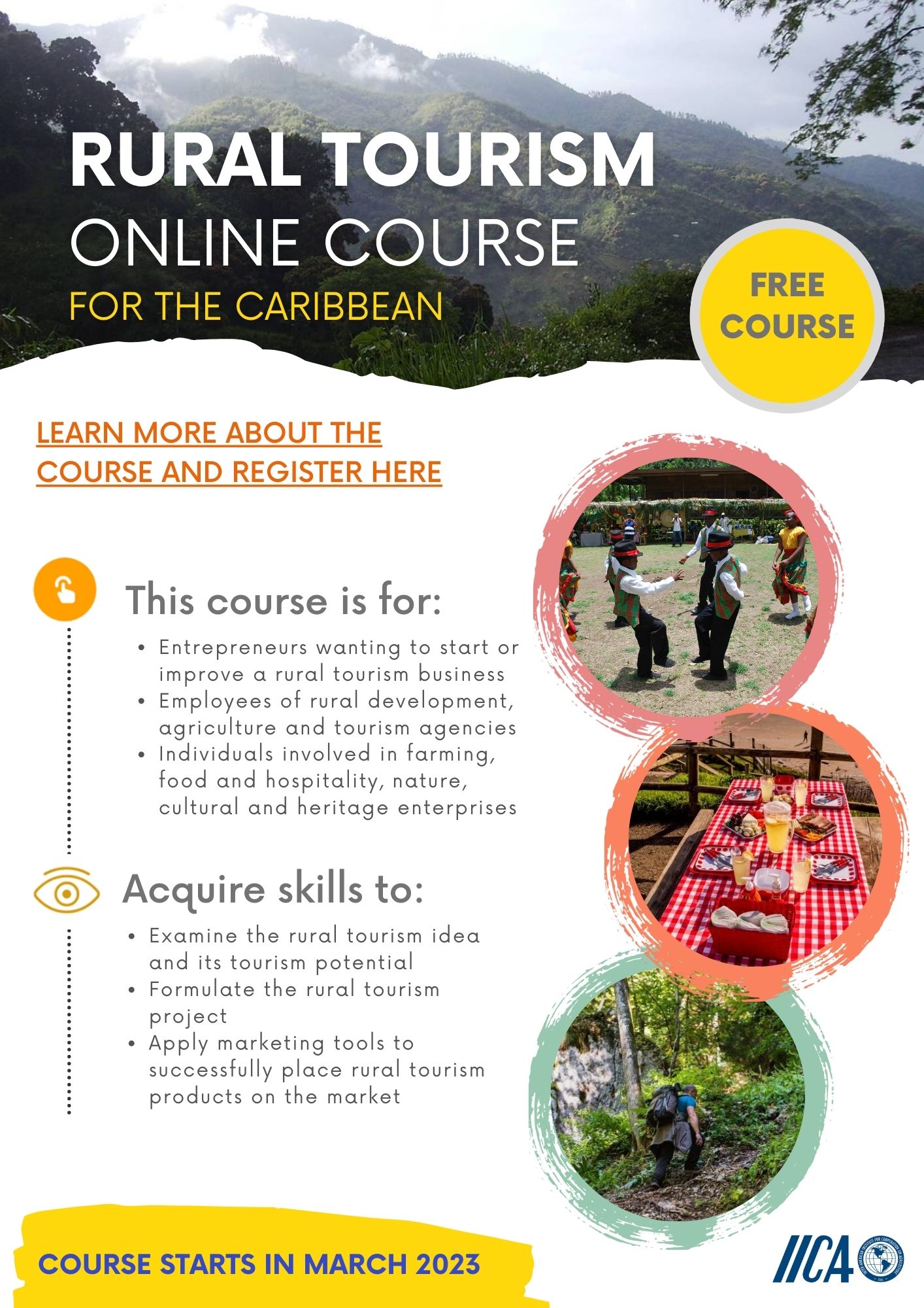 Rural Tourism online course flyer